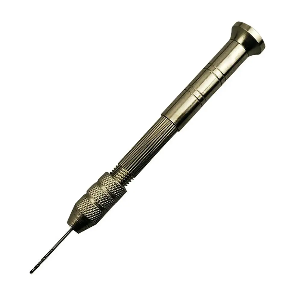 

New Mini Aluminum DIY Carving Wood Jewelry Tool Precision Manual Hand Drill Chuck Micro Drill Bit Clamping