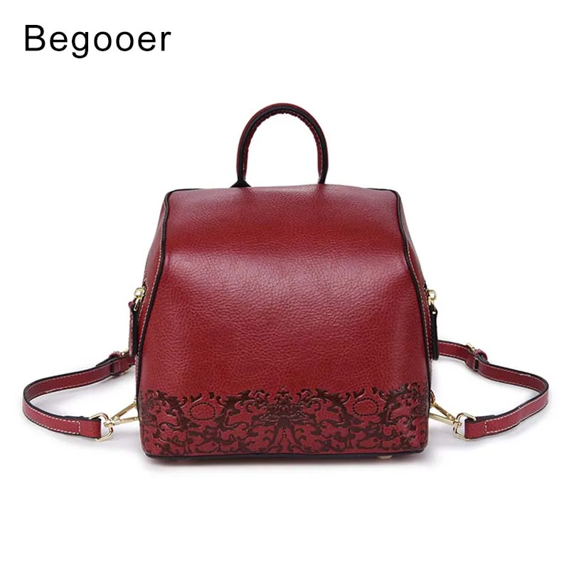 Винтажный дизайнерский женский рюкзак маленький ранец из натуральной кожи для