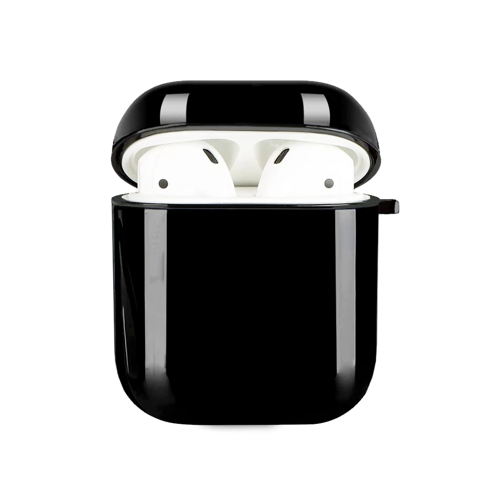 

Cartoon Cute Animal Funny Soft Case for Apple AirPods 2 1 Black Silicone Coque Wireless Bluetooth Earphone Box Protective Cover