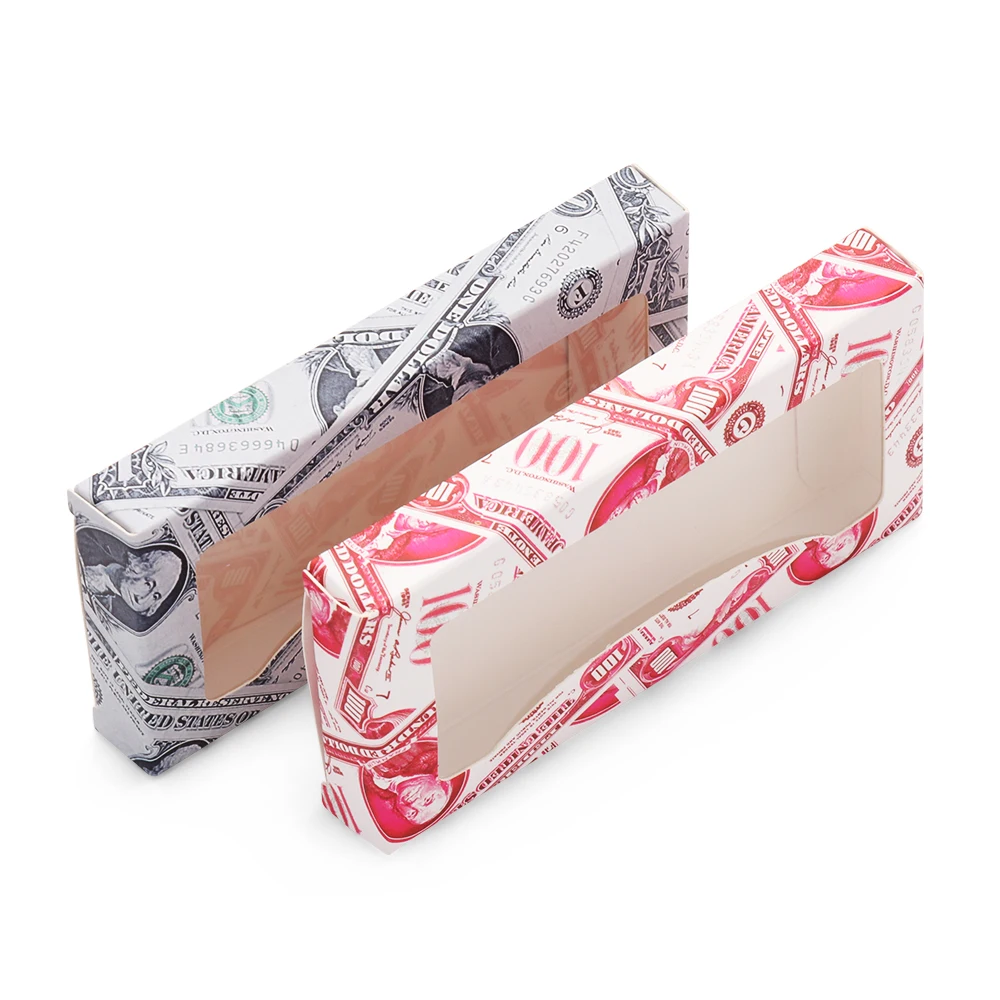 Новый USD дизайн пустые Ресницы упаковка мягкая бумажная коробка для ресниц 8 25 мм