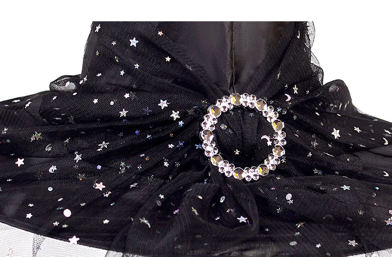 

Halloween Witch Hat Costume Party Mesh Decoration Cospaly Costumes Prop Fancy Dress Hallowmas Accessories