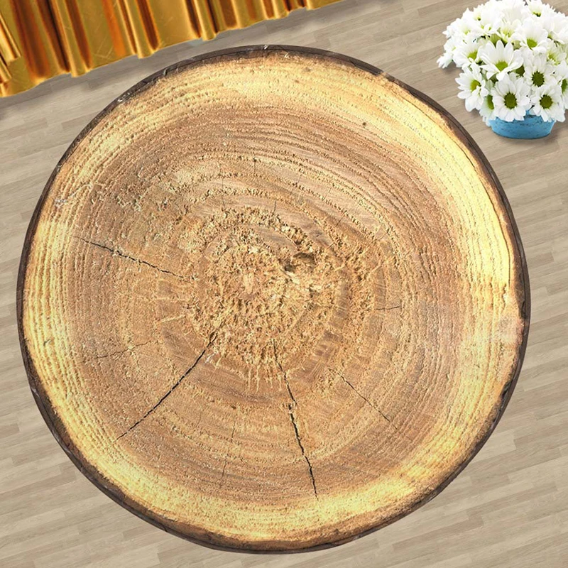 Нескользящий напольный коврик Zeegle круглый с мячиком для компьютерного стула