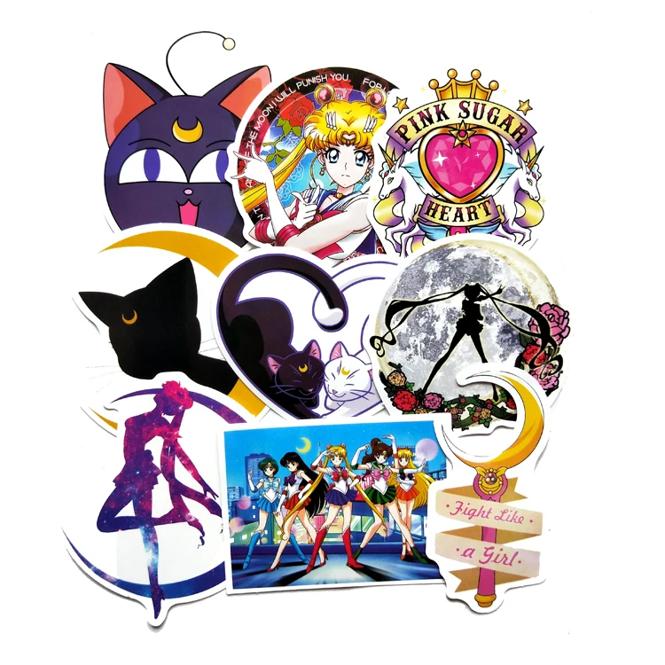 9 шт. Изысканная Сейлор Мун Автомобильная декоративная наклейка для автомобиля