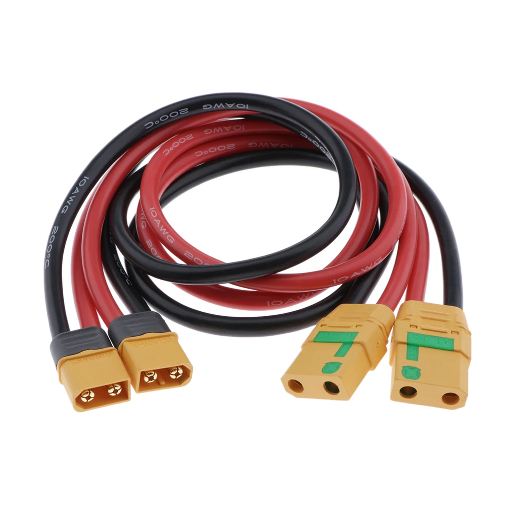 

2x RC Lipo Battery 10AWG XT60 Male Plug To XT90 Female Extension Cable