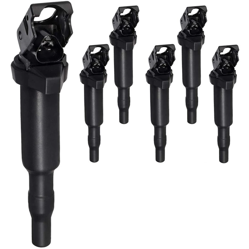 

6Pcs Ignition Coil for 325I 328I 330Ci 335I 525I 528I 530I 535I 745Li X3 X5 M5 M6 Z4 12137594937 0221504470 12137562744