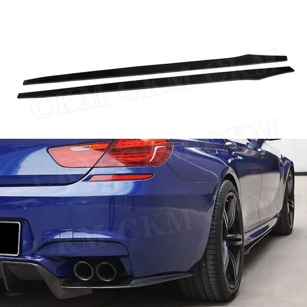Углеродного волокна боковые юбки фартуки для BMW F06 F12 F13 640i 640d 650i M6 2011