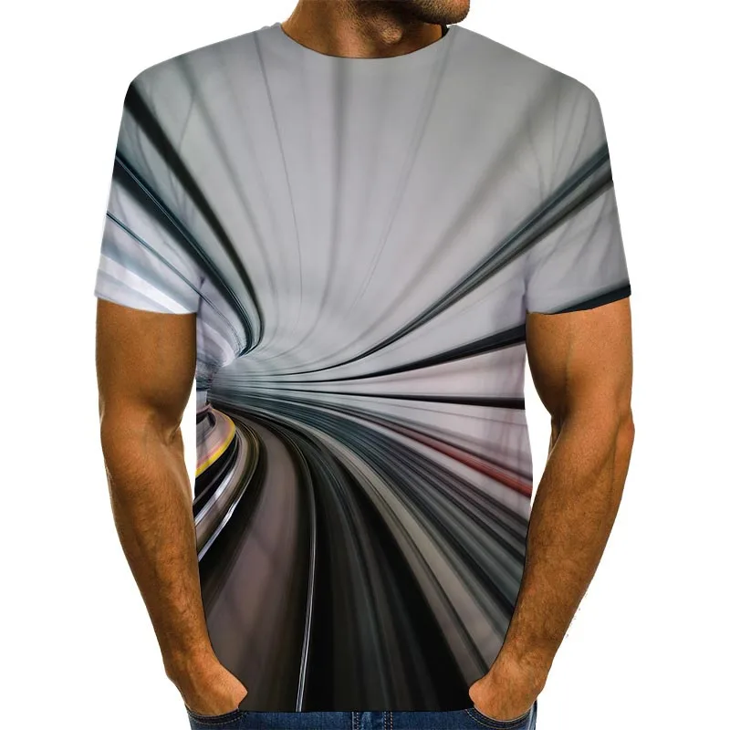 Для мужчин Графические футболки с круглым вырезом и 3D принт короткий рукав