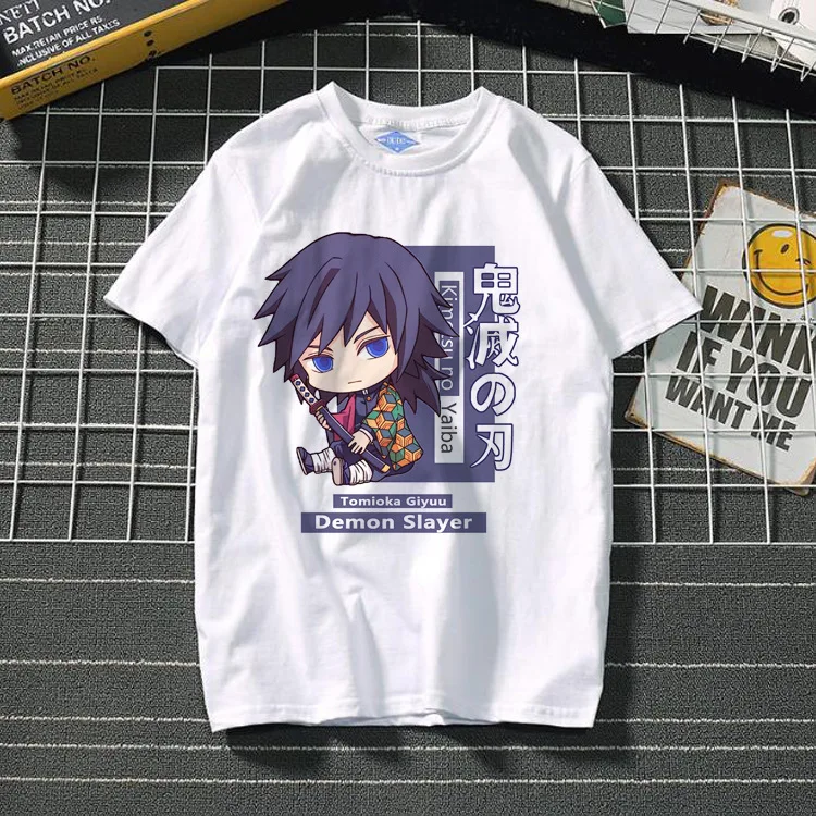 

Anime Ghost Slayer T-shirt Short-sleeved Anime Two-dimensional Summer Clothes for Men and Women Kimono Tanjiro T-shirt Cosplay