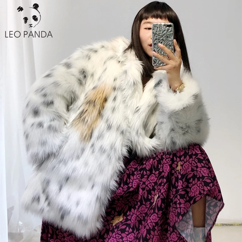 Женская куртка из искусственного меха повседневная облегающая средней длины с