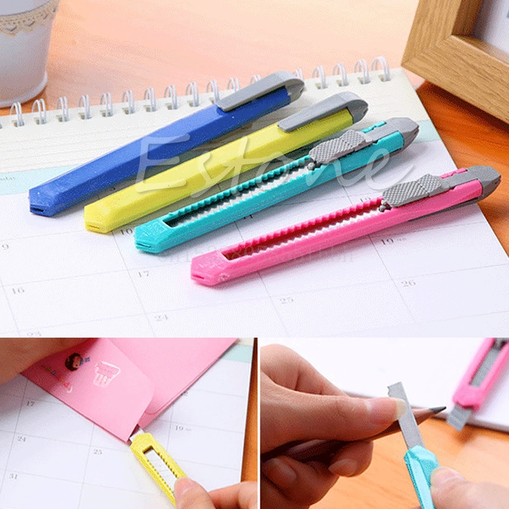 

2PCS Box Cutter Utility Knife Snap Off Retractable Razor Blade Knife Tool school stationery accessories office supply