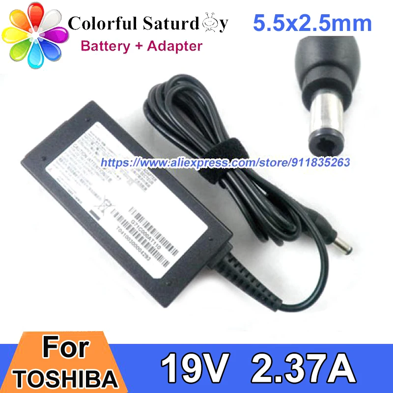 

Gneuine for TOSHIBA SATELLITE L50D-A-005 T230D L40-A-022 T235 T235D Laptop Adapter 19V 2.37A PA3822E-1AC3 PA3822U-1ACA C55-A-1EU