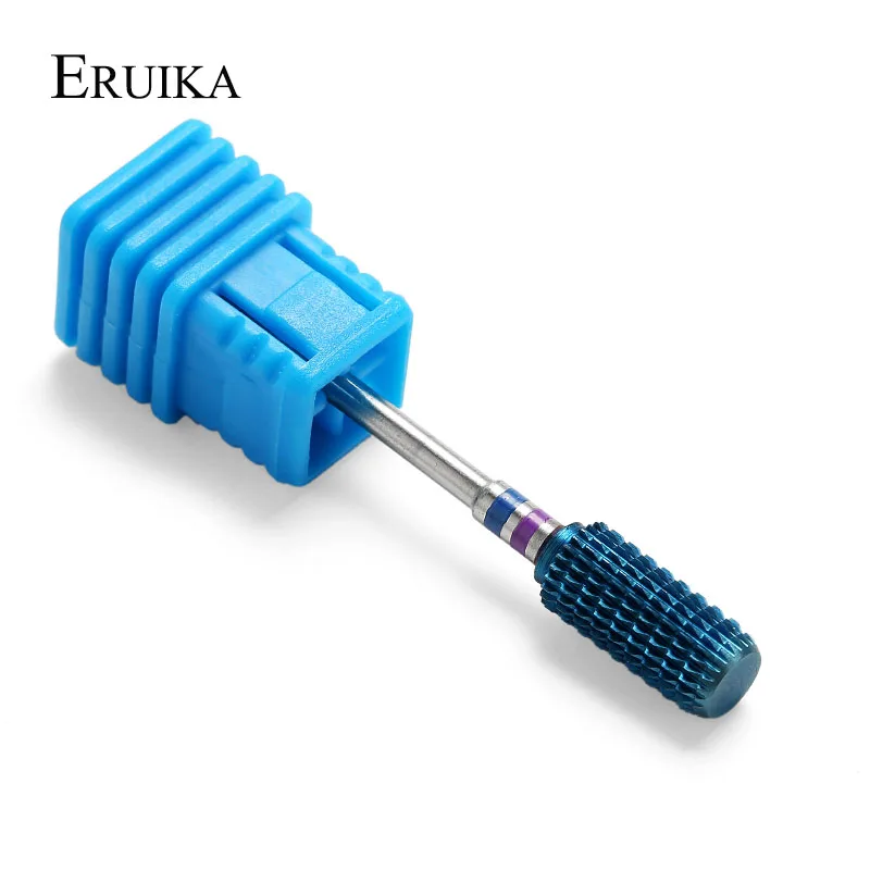 Дрель для ногтей ERUIKA 4 типа синий карбид вольфрама нанопокрытие металлические