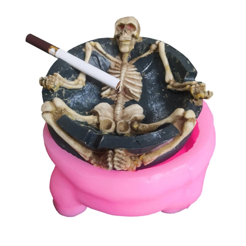 

DIY Resin Mold Suitable for Jewelry Silicone Resin Molds Including Skull-shaped Ashtray Silicone Mold for Men