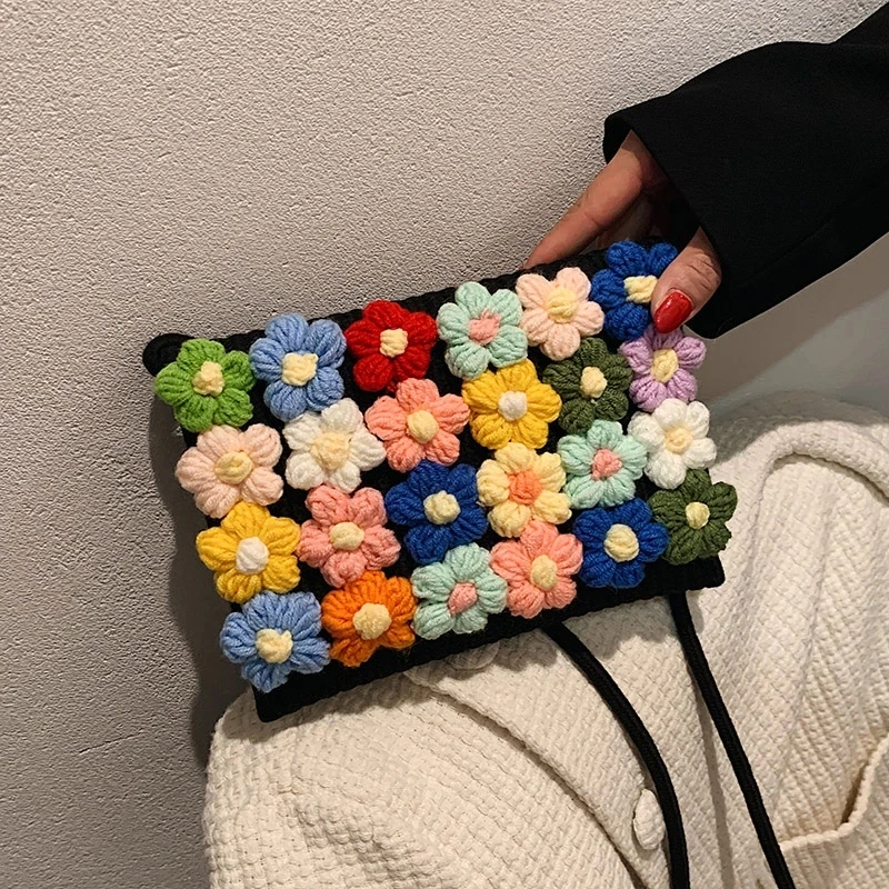 

Маленькие сумки-мессенджеры через плечо из хлопка и льна, сумки на плечо для женщин 2022, романтичные дамские дорожные сумки с цветочным дизай...