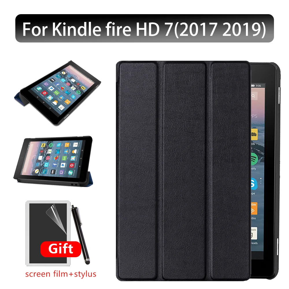 Чехол для 2019 Amazon Kindle Fire 7 &quotпланшет Smart Cover 2017 fire 7&quot с дисплеем Alexa чехол планшета +