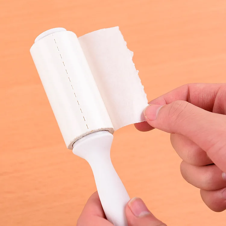 

Portable Clothes Hair Sticking Device Tearable Sticky Roller Mini Dust Roll Paper Remover