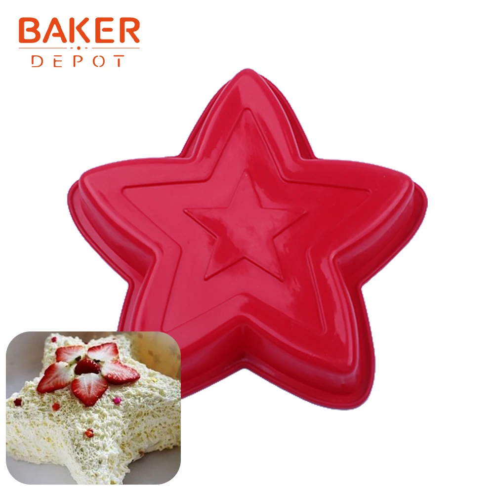 CDY-253 BAKER DEPOT, силиконовая форма для большого торта, круглая форма для выпечки торта, форма для выпечки, 3D, большая хлебная выпечка, сделай сам, на день рождения, свадьбу, Новинка - Цвет: CDY-253