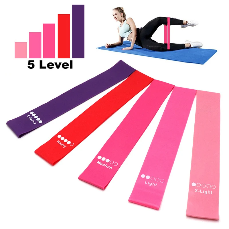 

Yoga strap Crossfit Resistance Bands Portable Fitness Workout Equipment Training Gum Exercise Gym Strength Women Sports Ring