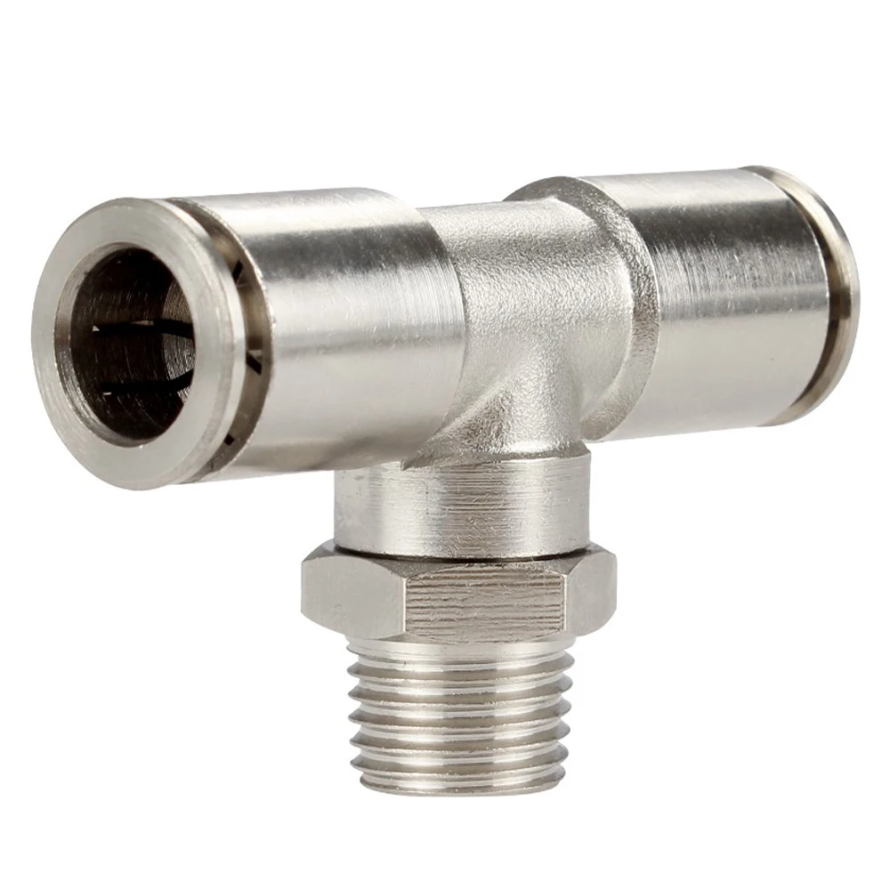 

Пневматический быстрый разъем PB, никелированная медь, устойчивая к высоким температурам и высокому давлению внешняя резьба 1/8 1/4 3/8 1/2