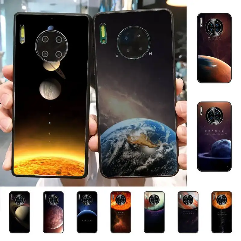 

YNDFCNB Space Solar System Planets Phone Case for Huawei Mate 20 10 9 40 30 lite pro X Nova 2 3i 7se
