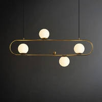 postmodern iron glass art deco gold white suspension luminaire lampen chandelier lighting led lamp led light for foyer