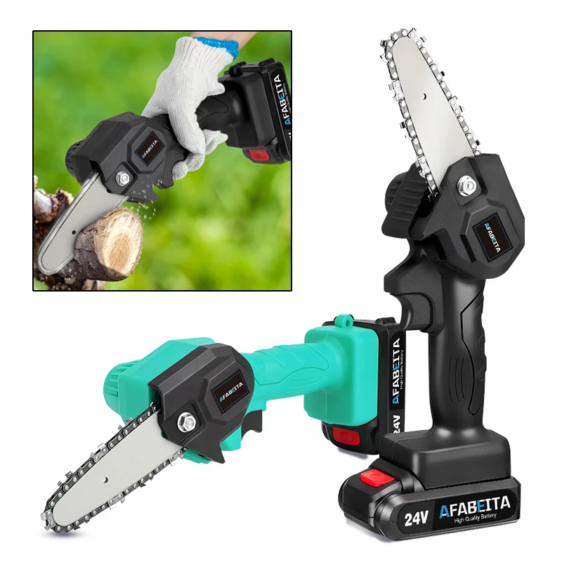 Портативная миниатюрная электрическая пила с литиевой батареей 24 в 550 Вт для