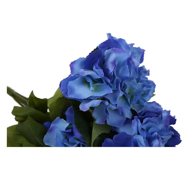 Artificial Hydrangea 5 Flower Heads Bouquet Wedding Garden Party Bridal Decor Dark Blue | Дом и сад