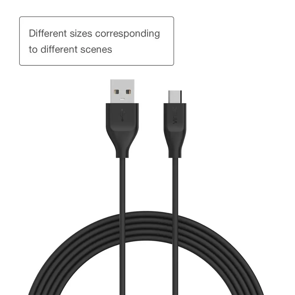 Vinsic Micro usb type C кабель 5 шт. в упаковке для samsung Xiaomi huawei P30 телефонов USB-C зарядное