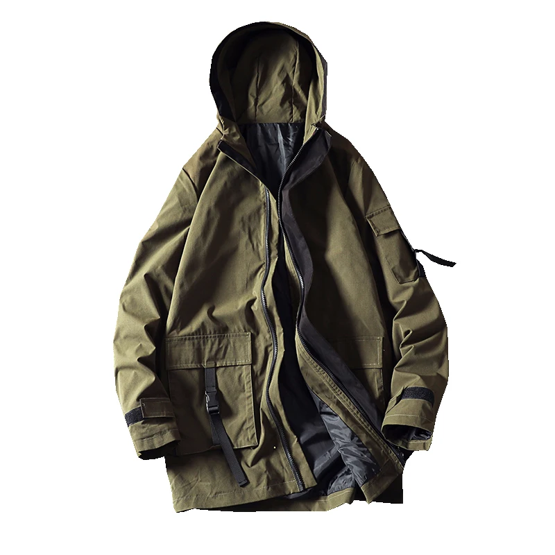 

2020 New Trench Coat Men Jacket Overcoat Casual Men's windbreakers X-Long Men Fashion Autumn Jackets