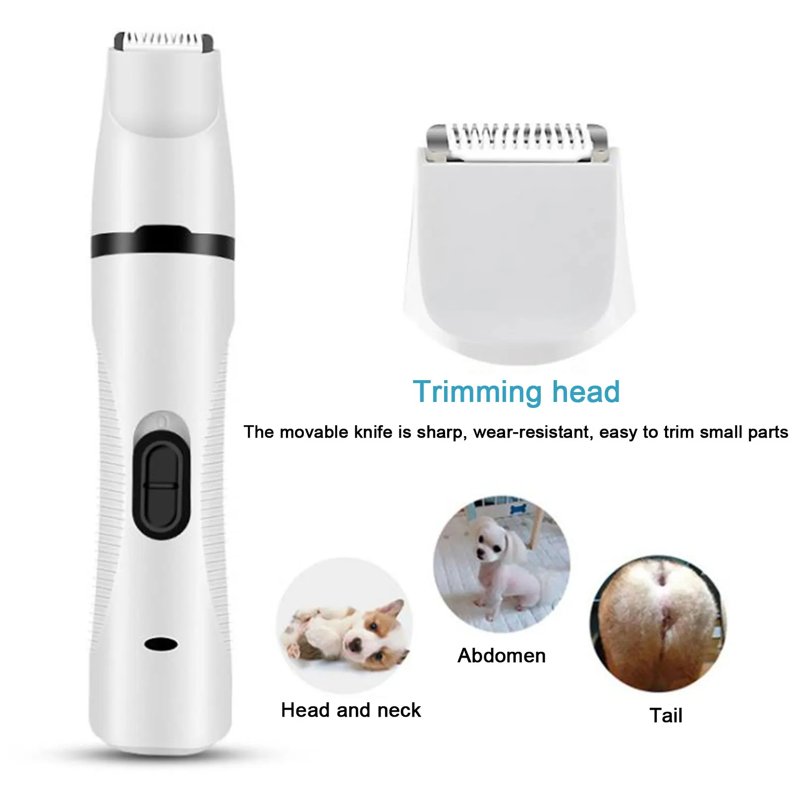 Машинка для стрижки домашних питомцев USB триммер собак и кошек