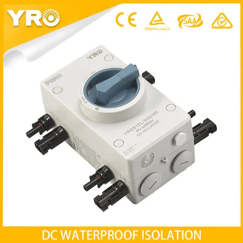 

Photovoltaic Electrical Isolator Solar Switch PV Photovoltaic DC Switch 1000V 32A Outdoor Waterproof IP66 With TUV CE SAA RCM