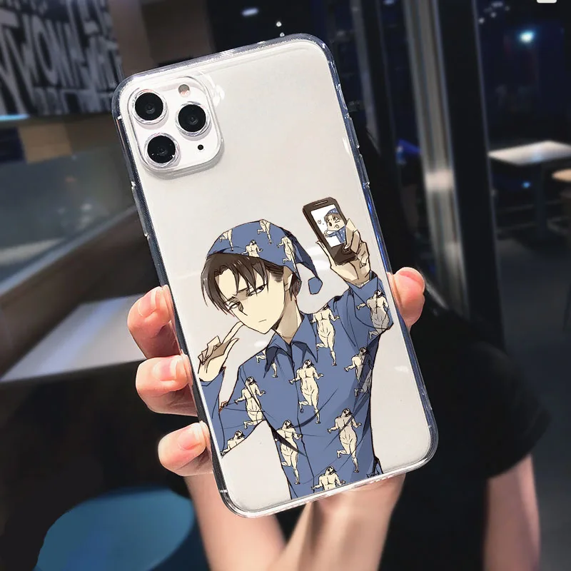 

Attack On Titan Levi Ackerman Cases For iPhone 12 Pro Max 11 Pro Max SE 12mini X XR XS Max 6 7 8 Plus Silicone Cover Funda Coque