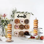 Деревянная подставка для пончиков, для самостоятельной сборки, alzatine per dolci, soporte, пончики, конфеты, подставка для десерта, свадебные украшения