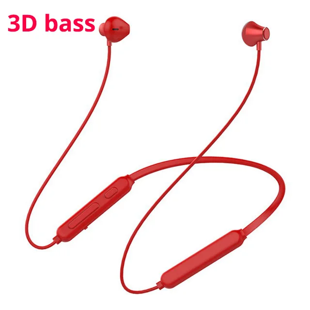 C3 red 3D стерео Bluetooth наушники беспроводные Bluetooth наушники наушник Водонепроницаемый Беспроводная гарнитура для занятий спортом+ микрофон для huawei xiaomi телефон - Цвет: C3 red