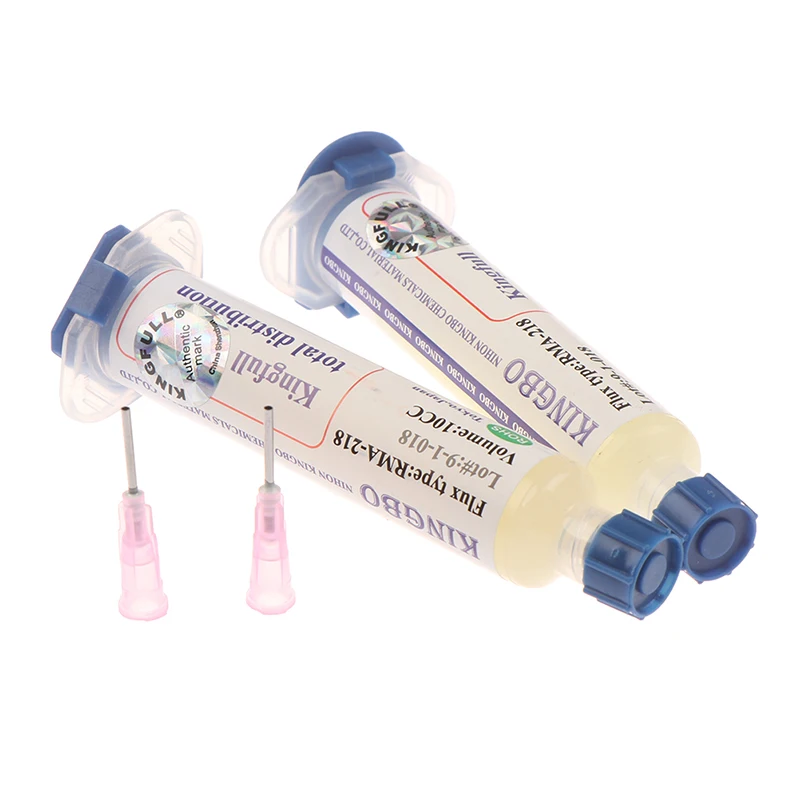 Высококачественный припой флюс KINGBO RMA-218 10cc без очистки с бесплатной иглой |