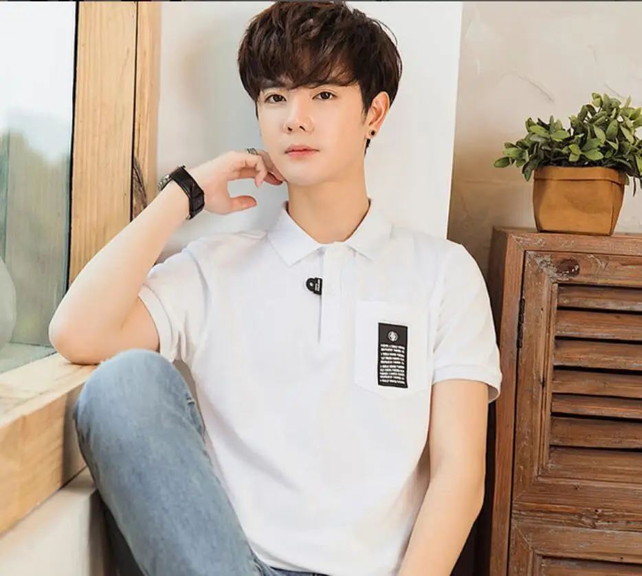 

ZNG 2020 Fashion Classic Men Polos Shirt Summer Short Sleeve Polos Shirt Mens Solid Shirt Cotton Shirt