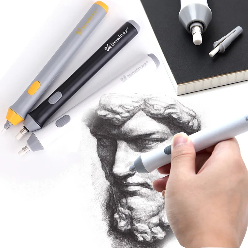 Милый Электрический ластик Kawaii эскиз механические резиновый карандаш для