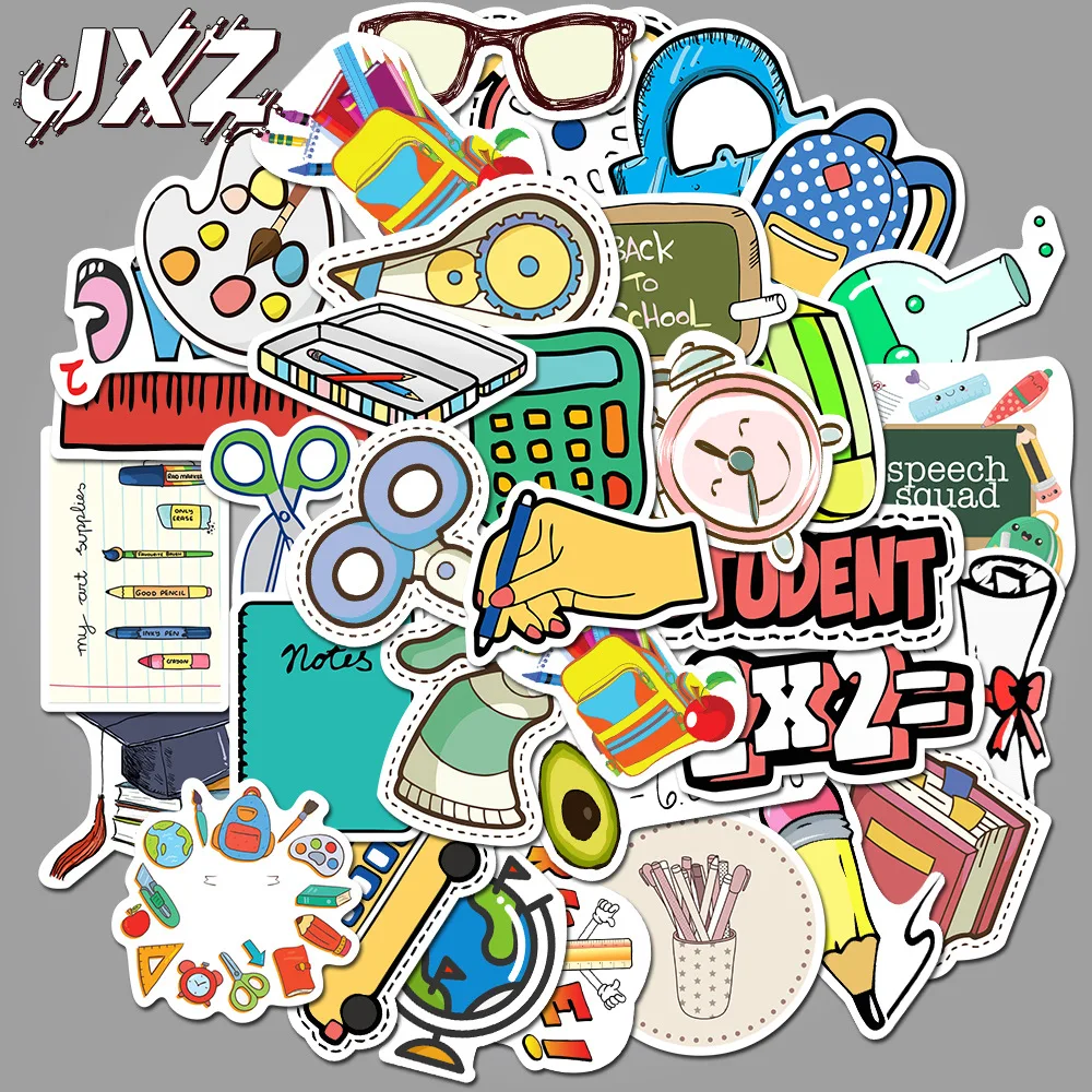 50 школьные канцелярские Мультяшные наклейки награда тетрадь для студентов
