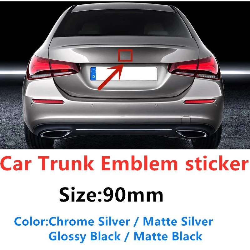 1 шт. 90 мм Автомобильный Стайлинг задний багажник Средний значок эмблема наклейка