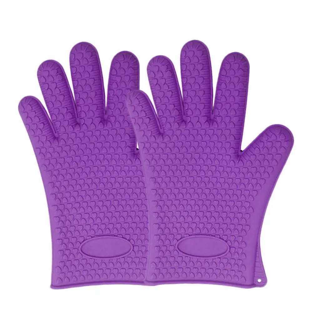 

Pot Holder Baking BBQ Cook Mitt Kitchen Heat Resistant Silicone Oven Glove