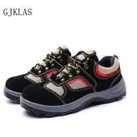 indestructible shoes men safety work shoes with steel toe cap puncture proof boots breathable industrial boots outdoor sneakers