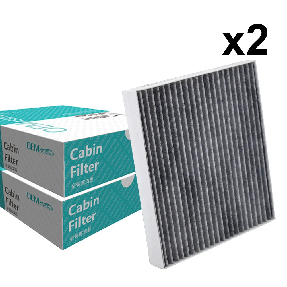 97133-D1000 97133-D3000 Car Activated Carbon Cabin Air Filter For Hyundai Creta Tucson Kia Rio Sportage QL 2017 2018 2019 2PC |