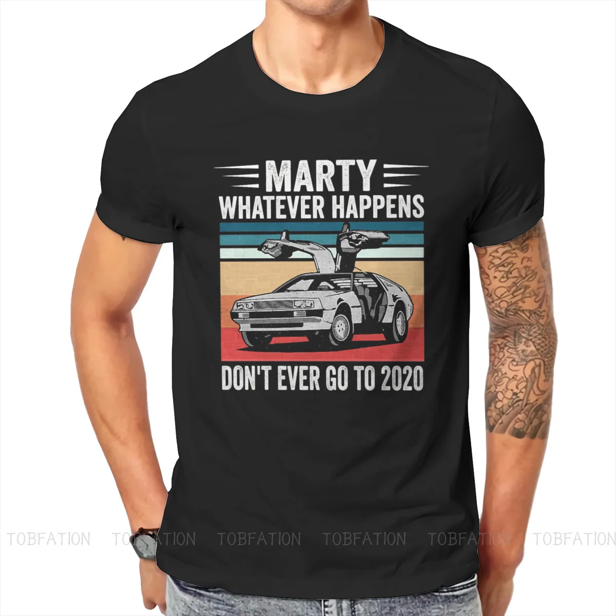 

Marty Whatever Happens Dont Ever Go To 2020 Hip Hop TShirt Back to the Future Film Size S-6XL T Shirt Newest T-shirt For Adult