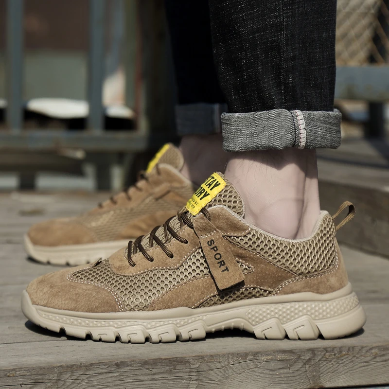 

Men Summer Mesh Breathable Hiking Trekking Sneakers Outdoor Retro Tooling Beach Sport Shoes Zapatos De Hombre