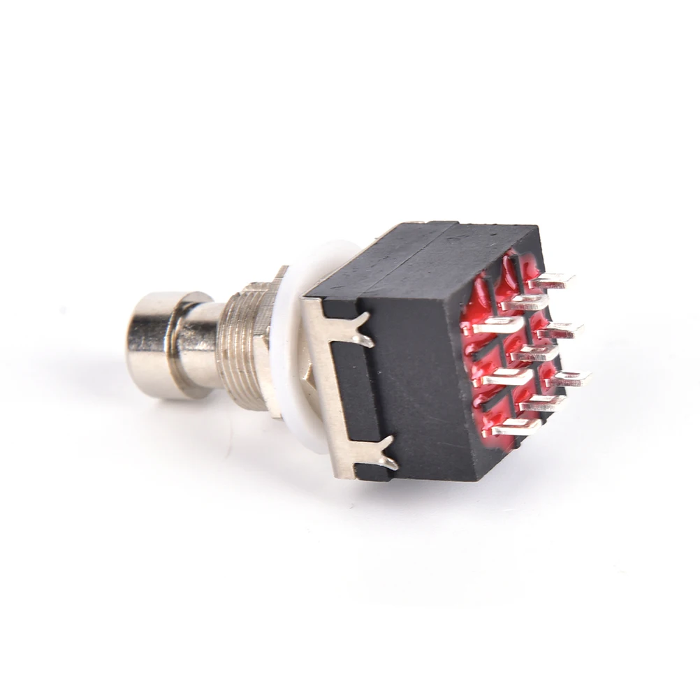 Черный гитара Эффект переключатели 9 контактный разъем 3PDT коробка педалей