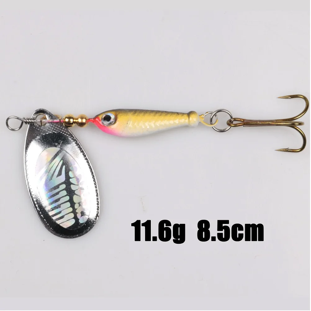 1 шт. ложки рыболовные приманки металлический вращающийся блесток жесткая