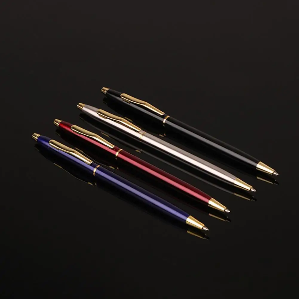 

High-end Metal Ballpoint Pens Signature Pens Business Pens Automatic Ballpoint Pens Can Be Used As Suit Accessories Student Pens