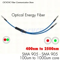 y type sma905 sma905 energy fiber optic patch cord jumper with 100um to 1000um core for 400nm to 2500nm