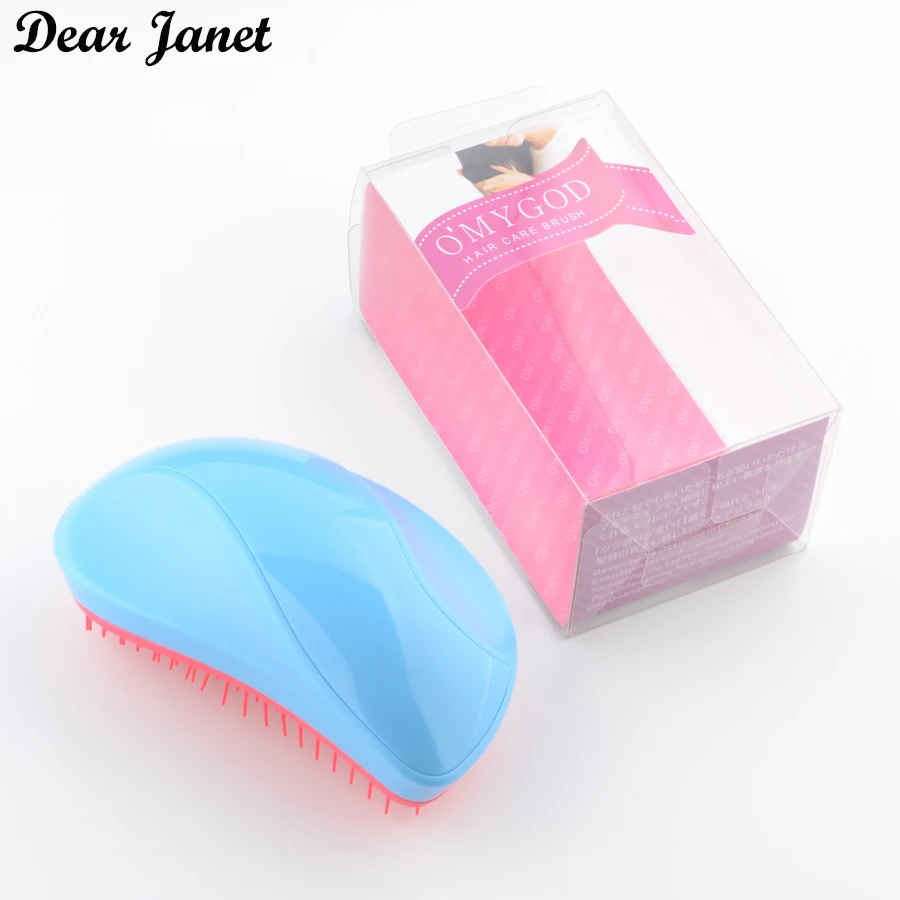 5 шт. милая расческа для волос профессиональная сглаживания 3 вида цветов ABS