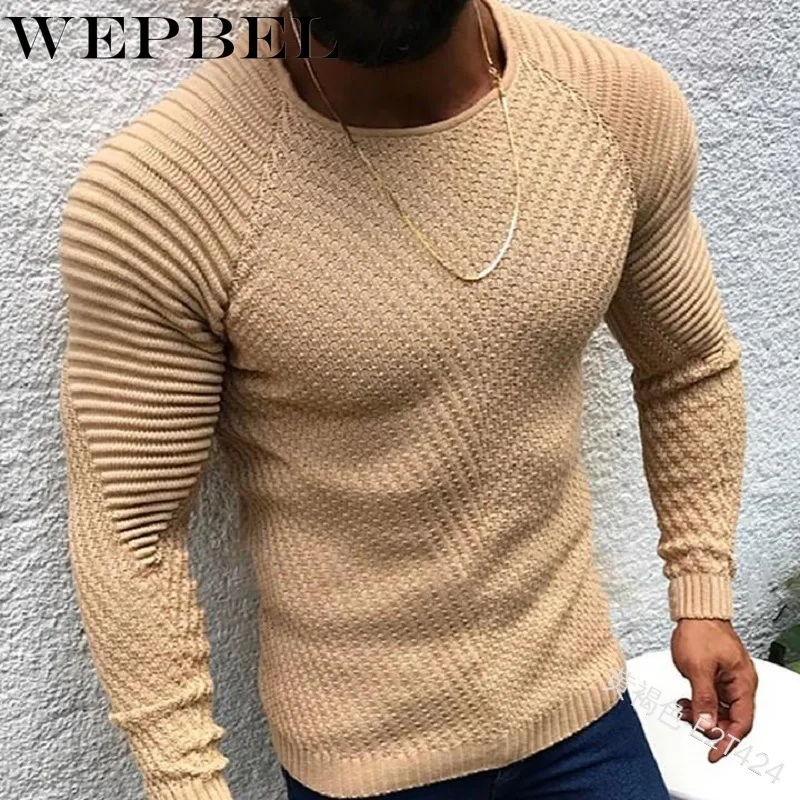 

Mandylandy Men Winter Knitted Pullover Sweater Male Elegant Long Sleeve O Neck Fashion Knitted Bottoming Shirt Knitwear